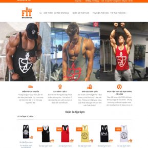 Website Bán Hàng Quần áo đồ Tập Thể Hình GYM SBW02