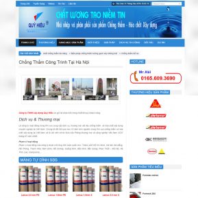 Thiết Kế Website Dịch Vụ Chống Thấm Công Trình SBW12