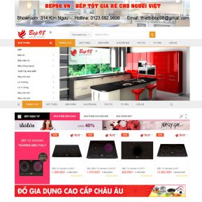 Thiết Kế Website Bán Hàng Bếp đồ Gia Dụng SBW08