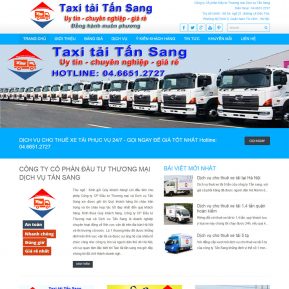 Thiết Kế Website Giới Thiệu Dịch Vụ Taxi Tải SBW13