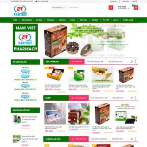 Website Bán Giới Thiệu Thuốc Dược Thực Phẩm Chức Năng SBW18