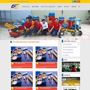 Website Giới Thiệu Dịch Vụ Thi Công Sơn Sửa Nhà SBW17