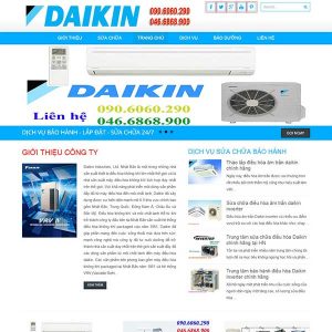 Website Giới Thiệu Dịch Vụ Sửa Chữa điều Hòa Daikin SBW32