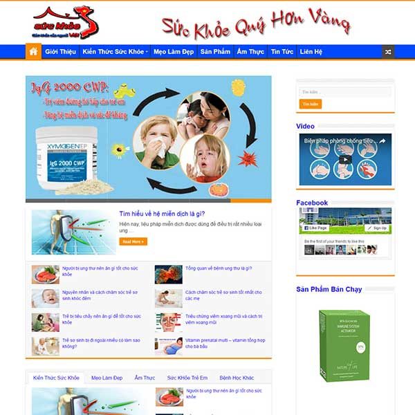 mẫu website tin tức