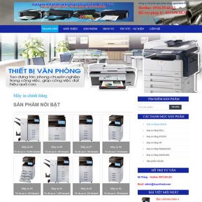 Website Giới Thiệu Và Bán Máy In Máy Photo SBW51