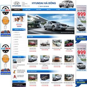 Website Giới Thiệu Và Bán ô Tô Hyundai SBW61
