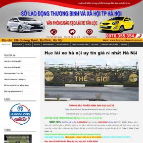 Website Trung Tâm Dạy Lái Xe Hà Nội SBW74