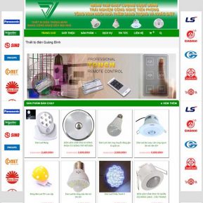 Website Bán Thiết Bị điện Quảng Bình SBW104