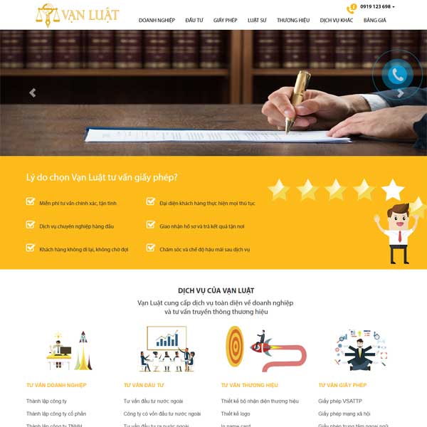 Mẫu Website Công Ty Luật