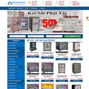 Mẫu Website Bán Két Sắt – Két Bạc Cao Cấp SBW155