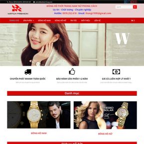 Mẫu Website đồng Hồ Thời Trang Nam – Nữ SBW154