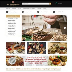 Mẫu Website Nhà Thuốc đông Y Gia Truyền SBW136