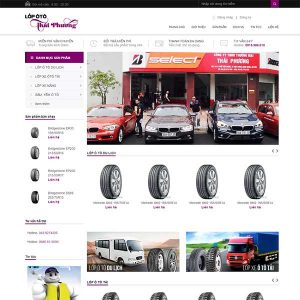 Mẫu Website Bán Lốp ô Tô Các Loại SBW156