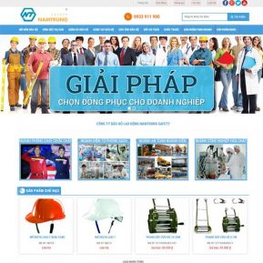 Mẫu Website Bán Thiết Bị Và Dụng Cụ Bảo Hộ Lao động SBW171