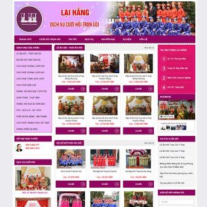Mẫu Website Dịch Vụ Cưới Hỏi Trọn Gói SBW172