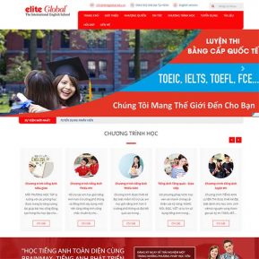 Mẫu Website Dạy Học Tiếng Anh SBW167