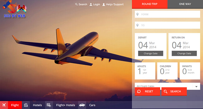 thiết kế website vé máy bay