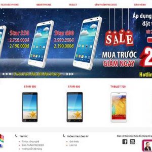 THIẾT KẾ WEBSITE BÁN ĐIỆN THOẠI
