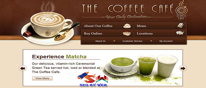 thiết kế website cà phê