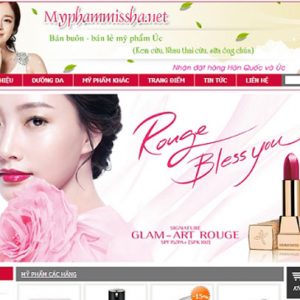 Thiết Kế Website Mỹ Phẩm