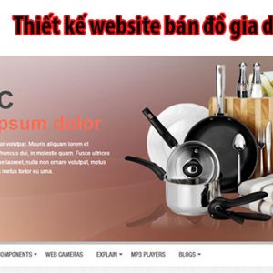 MẪu Website Bán đồ Gia Dụng