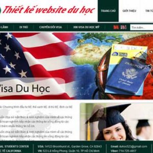 Thiết Kế Website Du Học