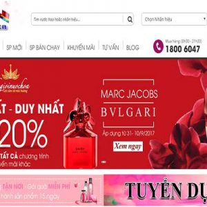 Thiết Kế Website Bán Nước Hoa