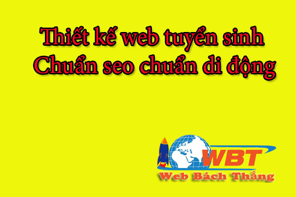 Thiết kế website tuyển sinh