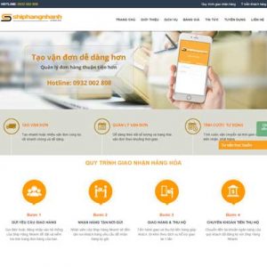 THiết Kế Website Vận Chuyển Hàng Hóa