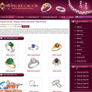 Thiết Kế Website Bán Vàng Bạc đá Quý