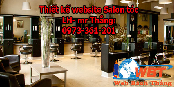 Thiết kế website salon tóc chuyên nghiệp